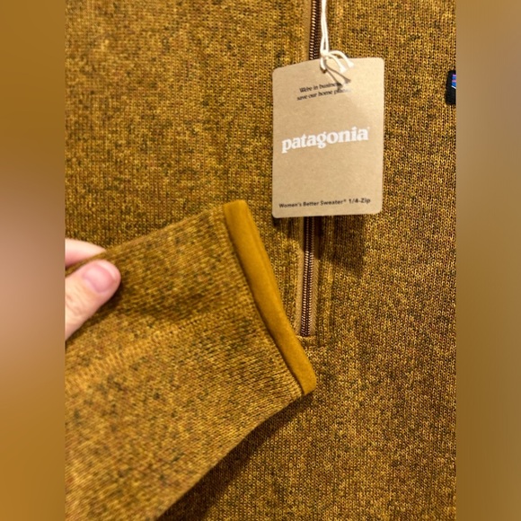 Patagonia Women's Medium Better Sweater 1/4-Zip Raptor Brown NWT Jacket - Picture 4 of 8